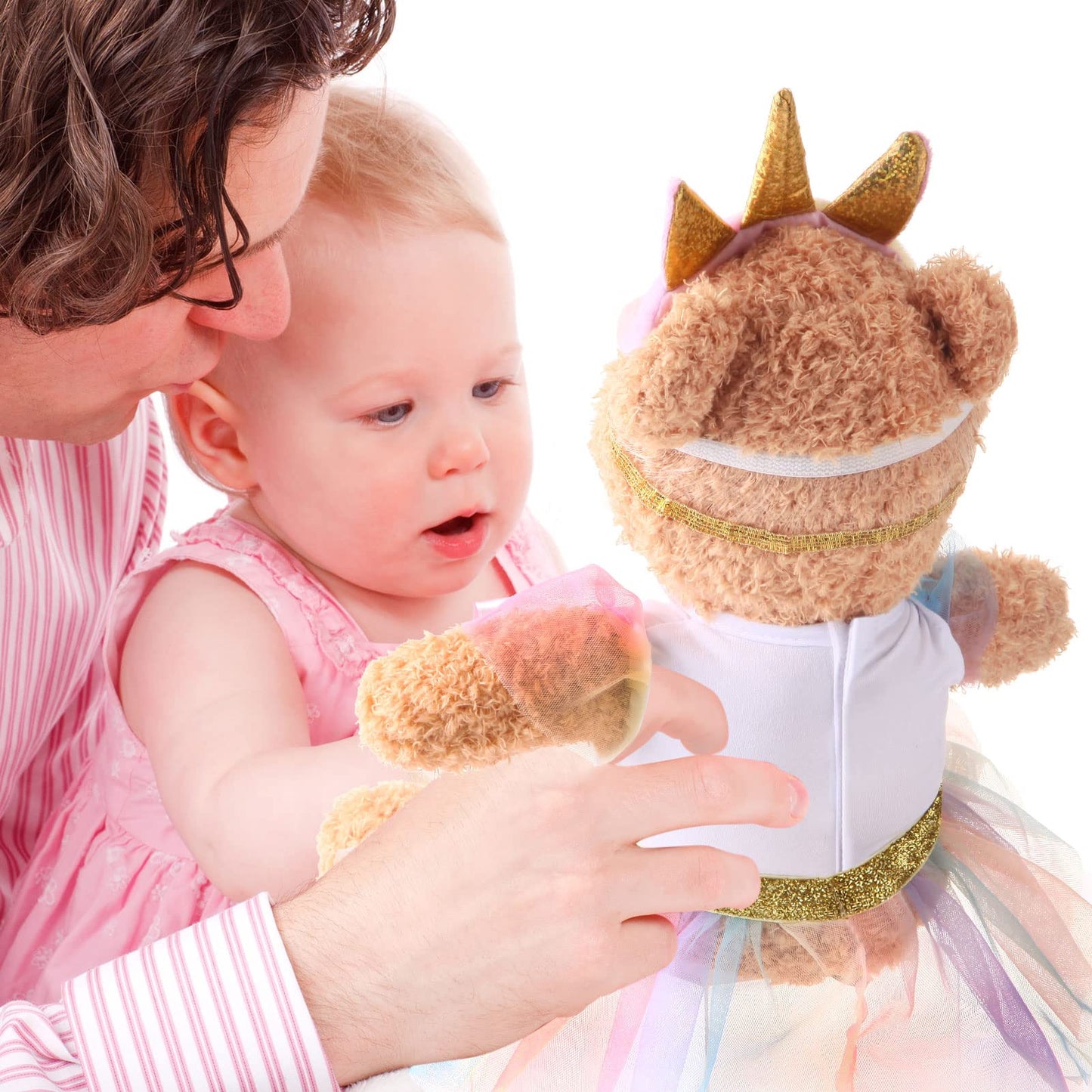 Set Of 2 Unicorn Skirt Teddy Bear Clothes Outfit Fits Most 14'' - 18'' Bear Plush Stuffed Animal Outfit Build A Bear Doll Clothe