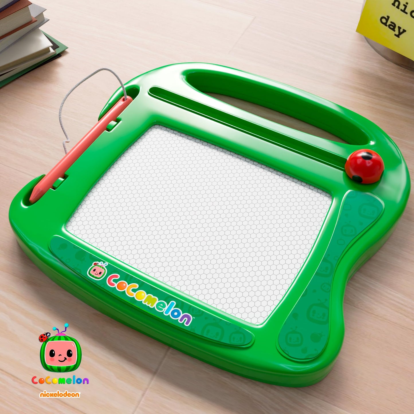 Lollipop Magnetic Board Cocomelon Travel Sketcher | Drawing Pad For Kids With Magnetic Pen - Creative Play On The Go Great Cocomelon Toys For Girls And Boys