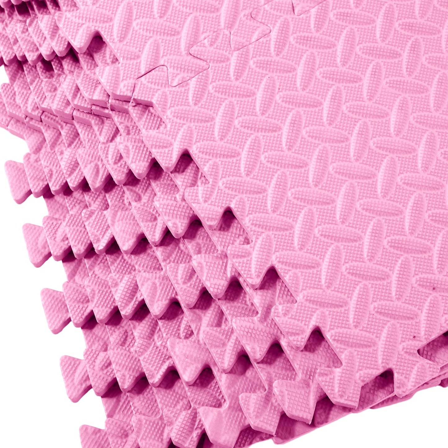 Shihanee Foam Floor Baby Tiles Foam Floor Mats Play Mats Bulk With Borders Interlocking For Kids Baby Playroom Nursery Gym (Ligh