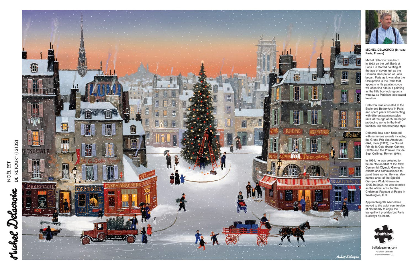 Buffalo Games 1000 Piece Jigsaw Puzzle - Michel Delacroix - Large Multicolor - Paper - Perfect for Adults and Game Nights