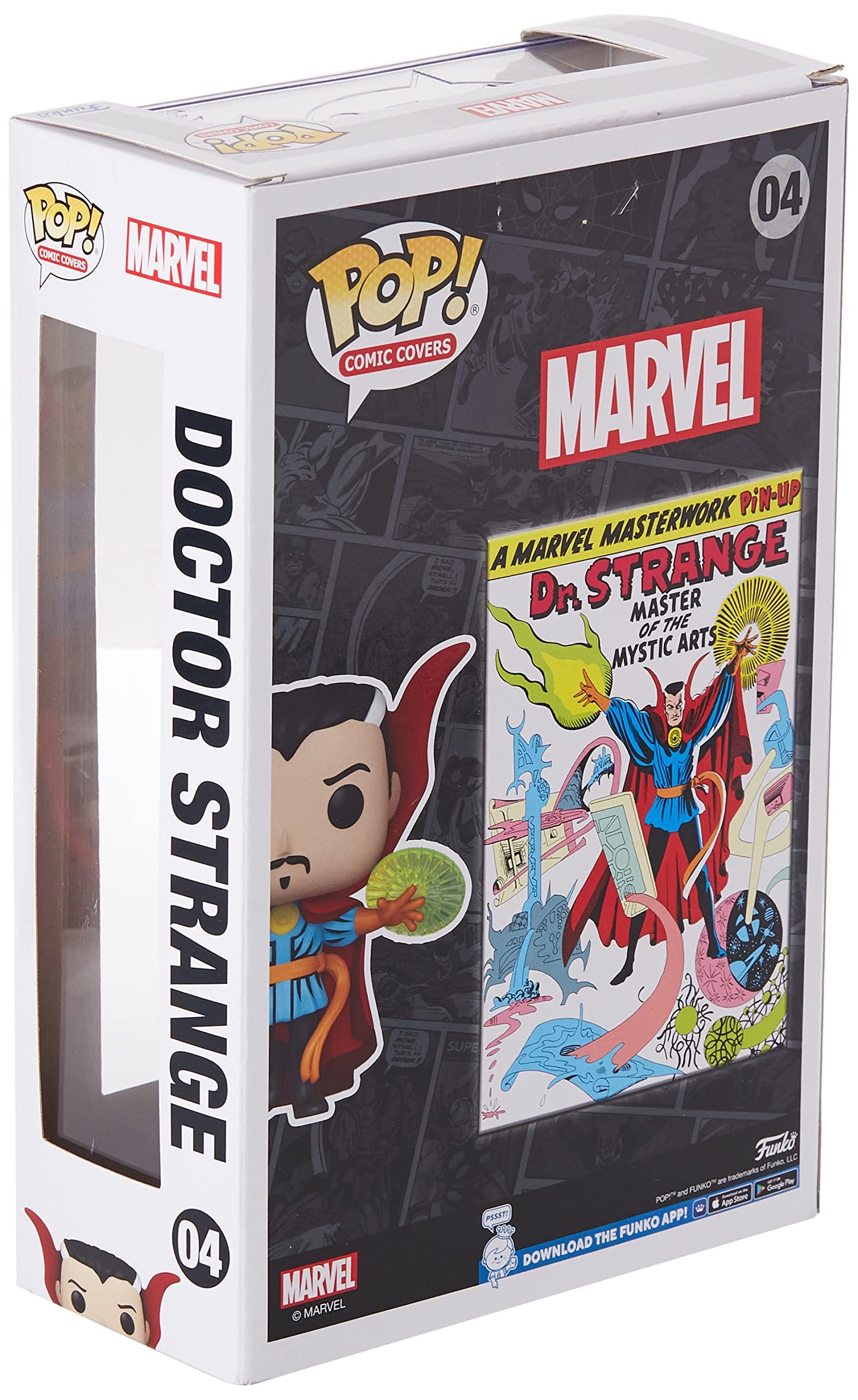 Funko Pop! Vinyl Doctor Strange Comic Cover Figure - 9cm, Multicolored, Model 60852