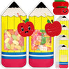 36PCS Back to School Goodie Bags Gifts Bulk: Students Teachers Party Favors, Plastic Candy Snack Pencil Treat Bag with Card, Tea