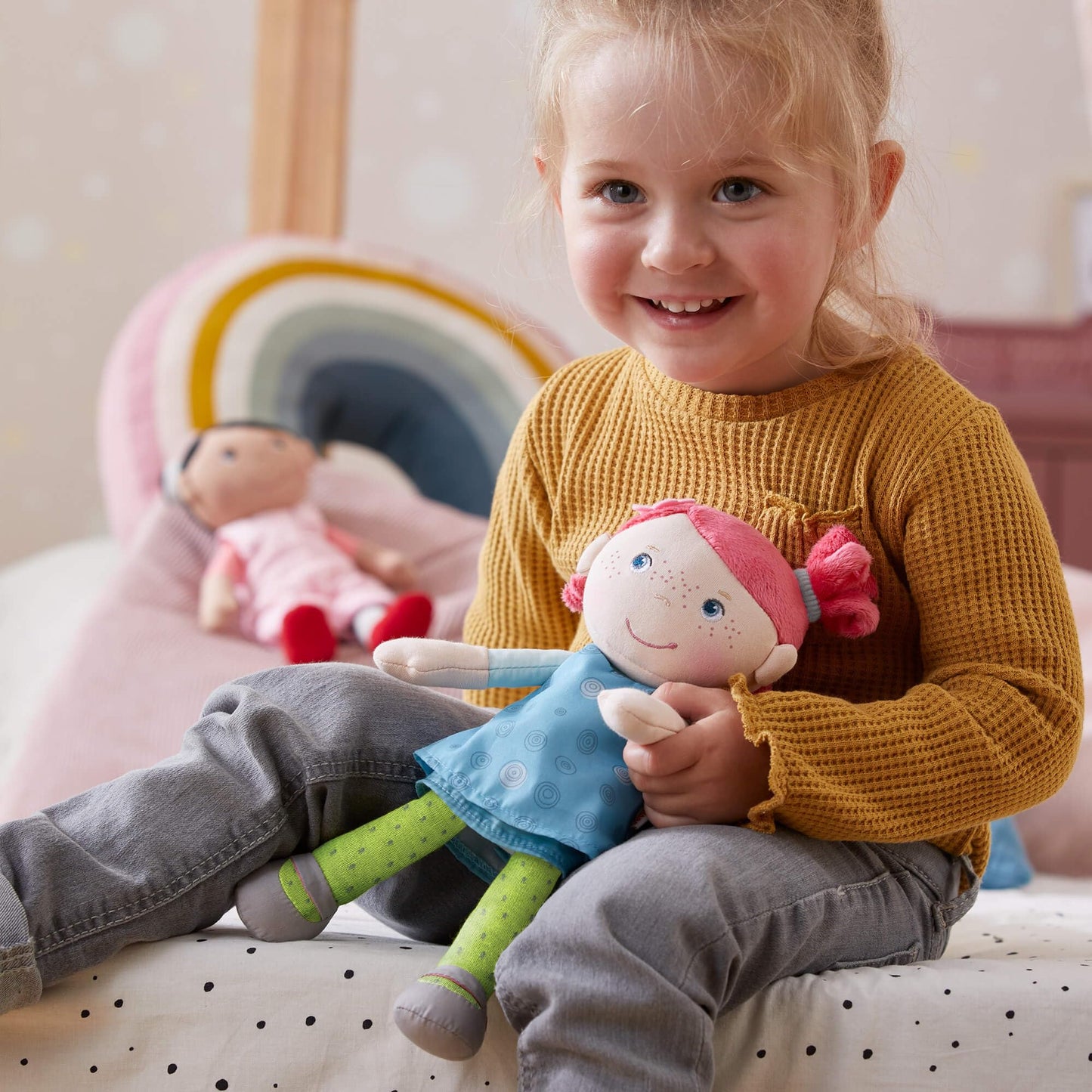 Haba Snug Up Philine - 10' Soft Doll, Machine Washable - Perfect Snuggly First Birthday Gifts And Toddler Baby Doll For 18 Months And Up