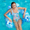 Jasonwell Inflatable Pool Float Chair - Luxury Pool Lounger With Cup Holder, Perfect For Relaxing In The Swimming Pool