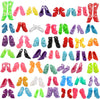50 Pairs 11.5 inch Doll Accessories Shoes Replacement Different Assorted Colors Crystal Shoes Doll Flat Shoes High Heel Shoes Do