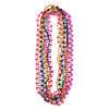 Retro Vibes 80's Party Beads - 30'' (Pack of 10) - Assorted Colors Plastic Hip Throwback Necklaces - Perfect for Theme Parties,