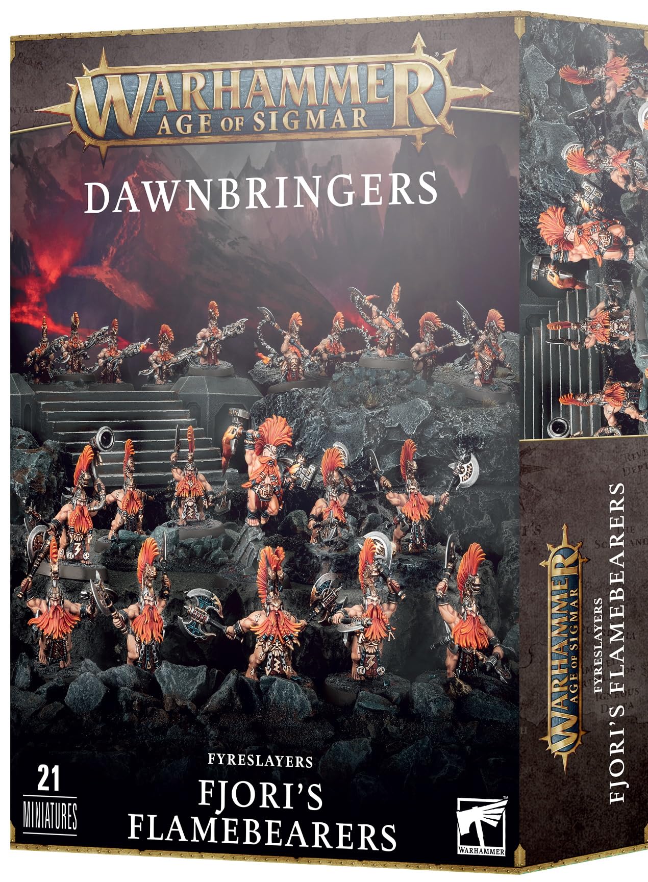 Warhammer Age of Sigmar - Dawnbringers: Fyreslayers - Fjori’s Flamebearers - Plastic Model - Black - 99120205056