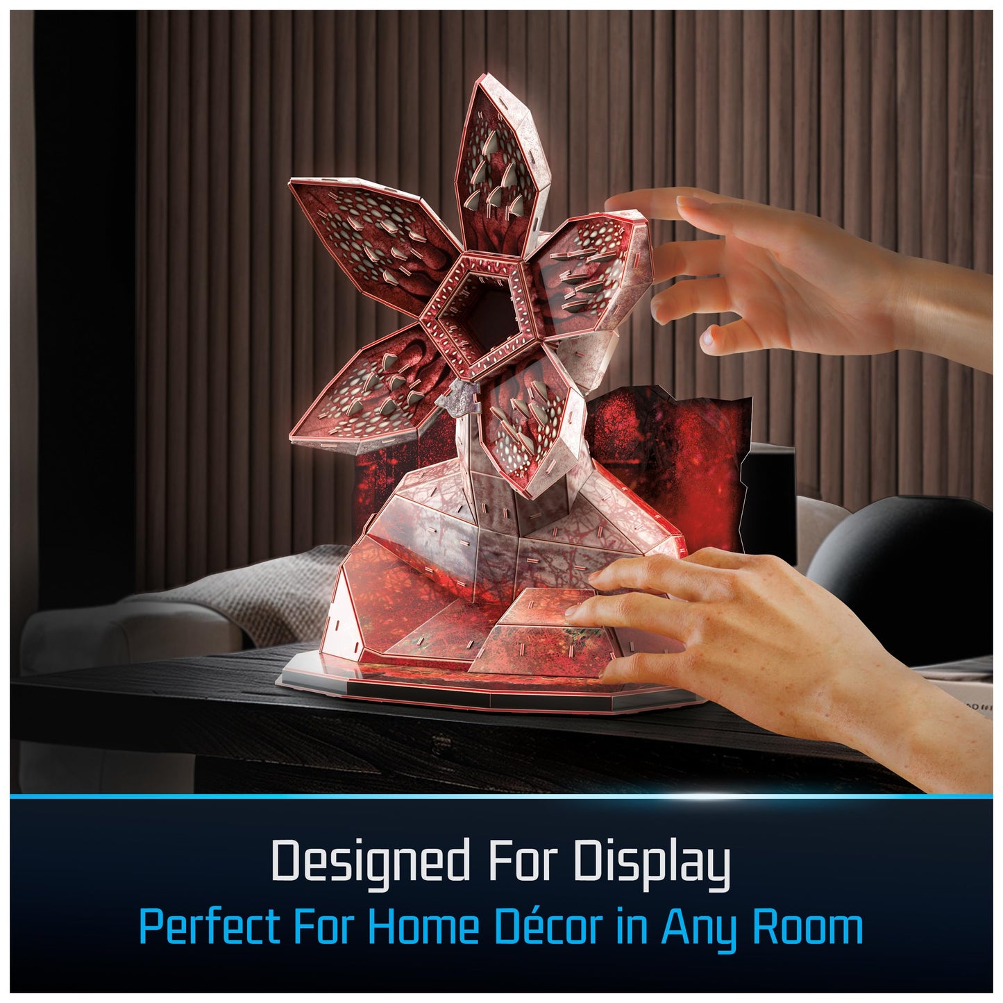 4D Build Stranger Things Demogorgon 3D Model Kit with Stand Stranger Things Collectibles & Desk Decor mature-themed Puzzle Building Toys 155 Pieces 3D Puzzles Gift Ideas for Ages 12 & Up