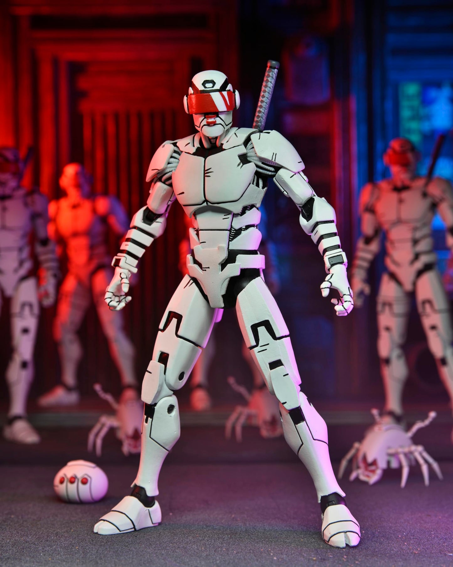 NECA Teenage Mutant Ninja Turtles Ultimate Elite Synja Patrol Bot - 7” Scale Action Figure - The Last Ronin, Plastic, Model 54325