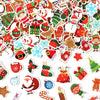 JULBEAR 300 Pcs Christmas Foam Sticker, Self Adhesive Puffy Scrapbook Stickers for Christmas Party Favors DIY Crafts Winter Holi