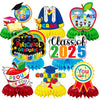JULMELON 8PCS Preschool Graduation Party Decorations 2025 Honeycomb Centerpiece, 3D Kindergarten Graduations Centerpieces for Ta