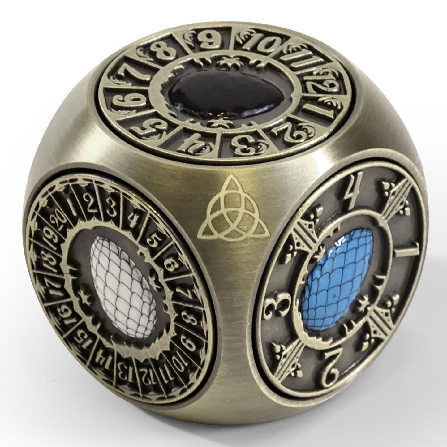 G00D4U Metal Dnd Spinner Dice Set, 7 In 1 D&D Dice Spinner With Unique Dragons Egg Relief For Dungeons And Dragons Gifts, Fantas