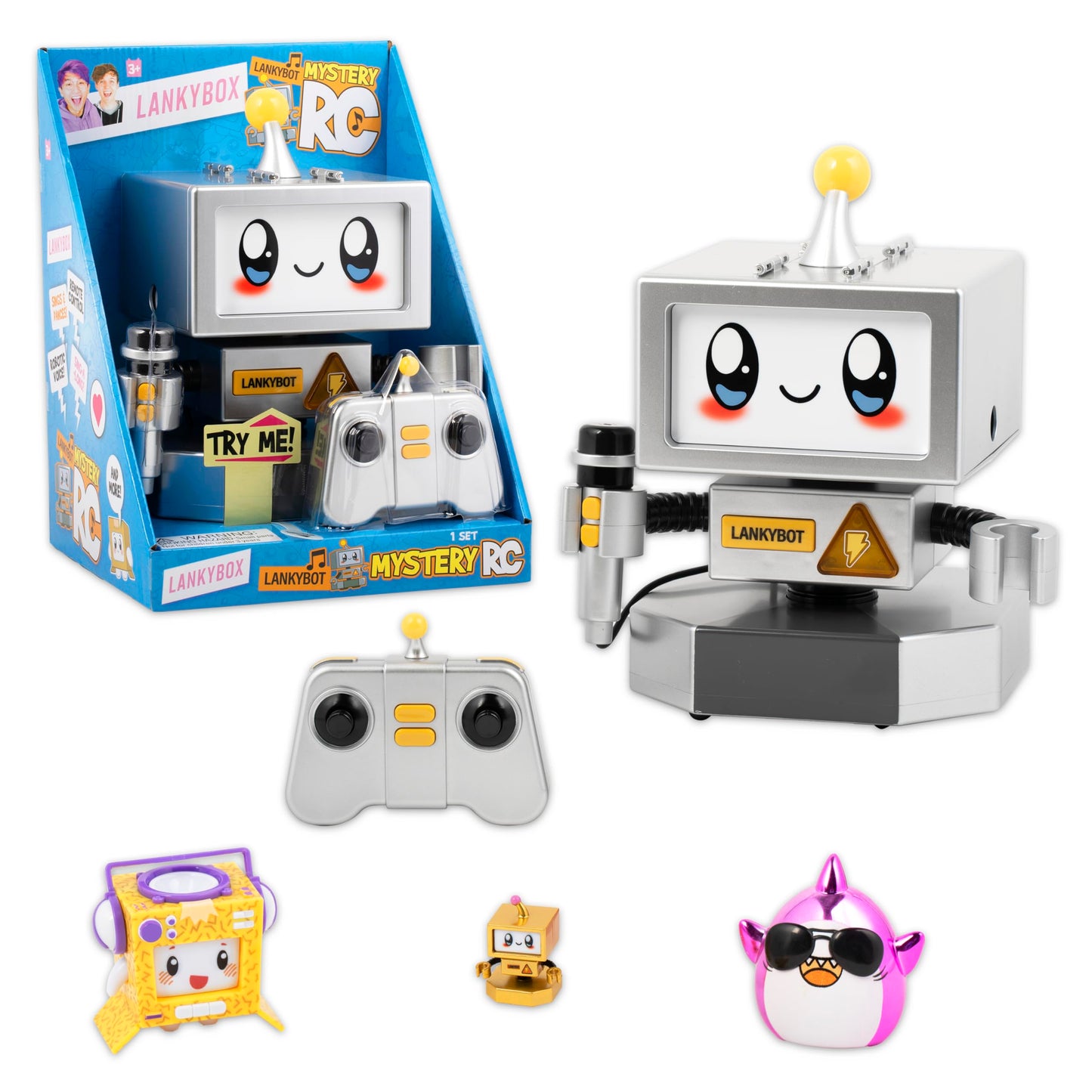 Lankybox Lankybot Mystery Rc Mystery Rc With Surprise Toys To Discover Inside, Officially Licensed Merch