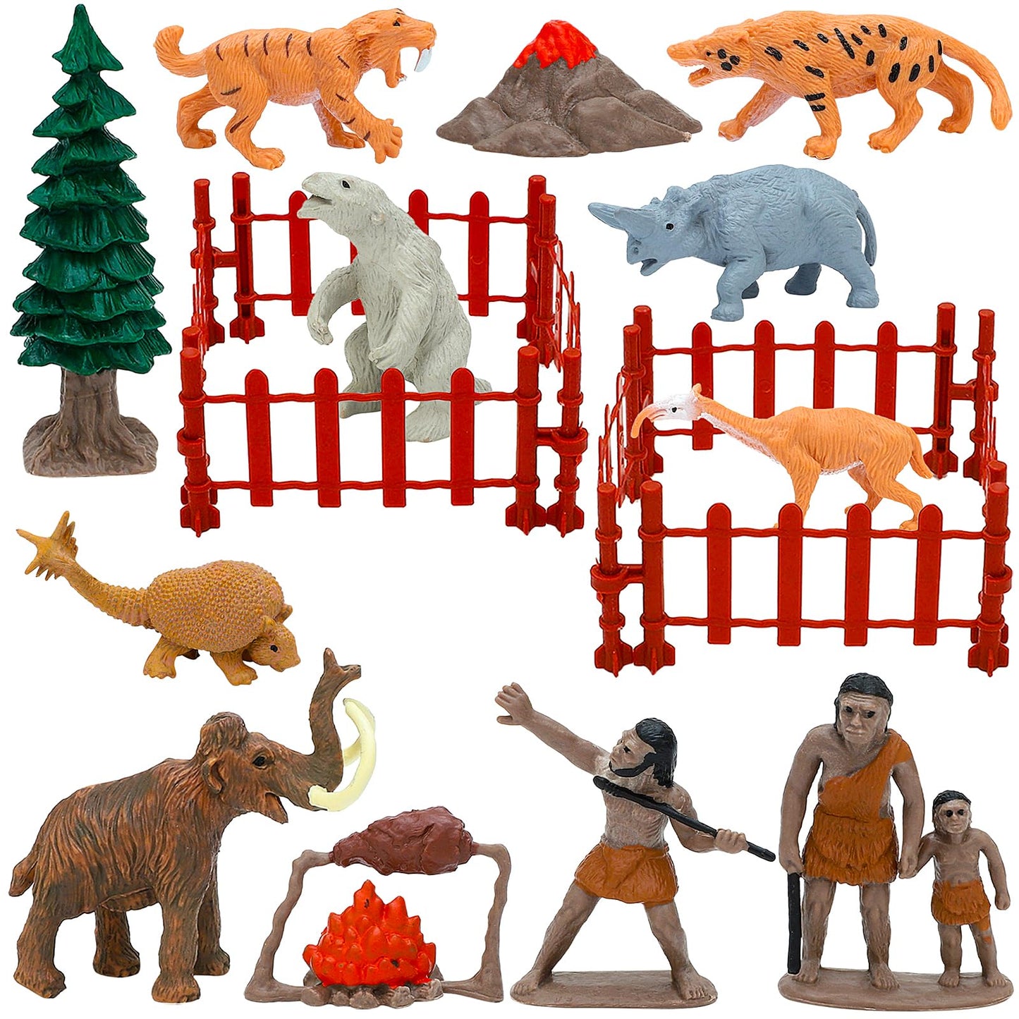 ONEST 22 Pieces Native American Figurines Indian Figurines Indians Historical Plastic Action Figures for Projects Decoration Bir
