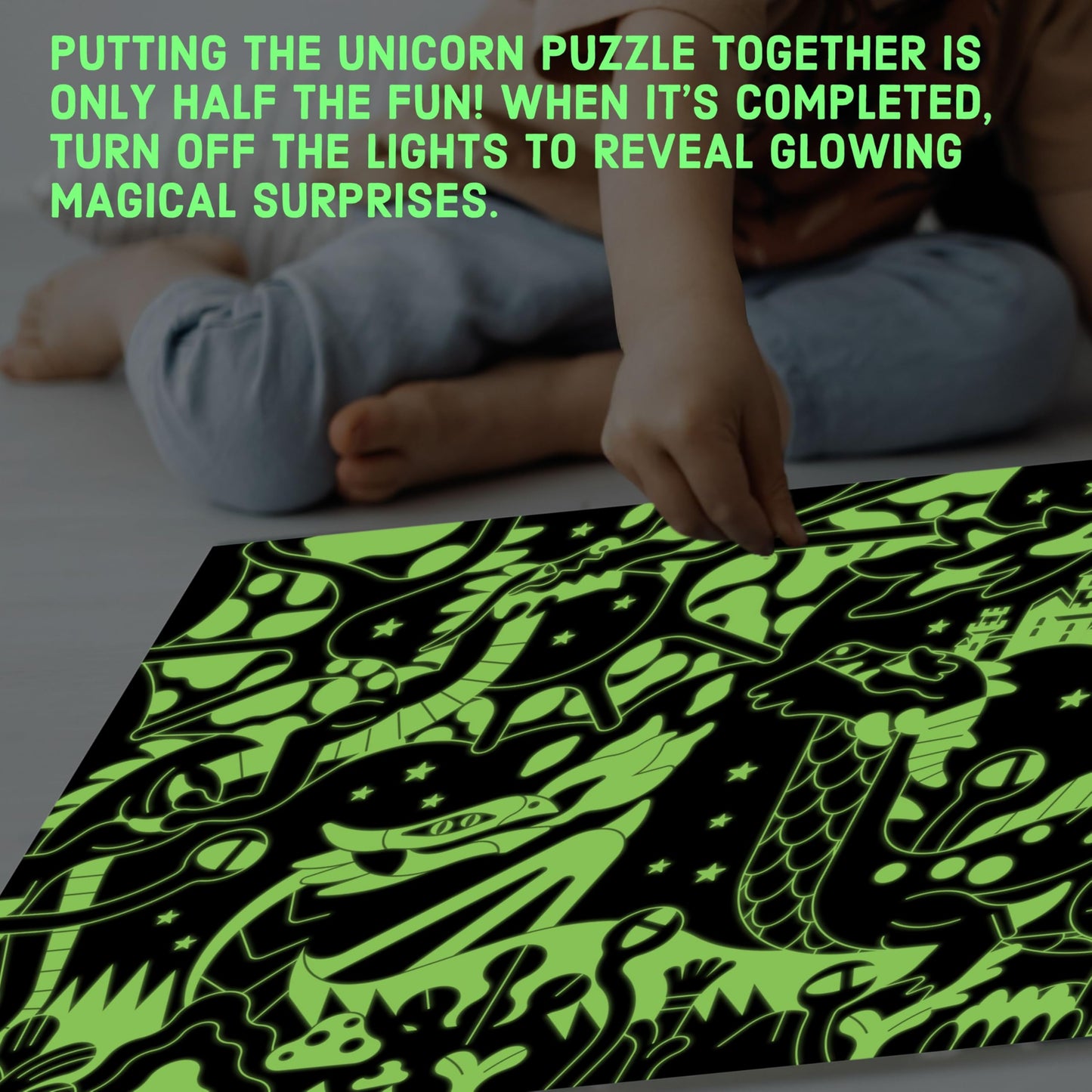 Mudpuppy Dragons - 100 Piece Glow In The Dark Jigsaw Puzzle With A Fantastical Scene Of Fire Breathing Dragons And Hidden Mediev
