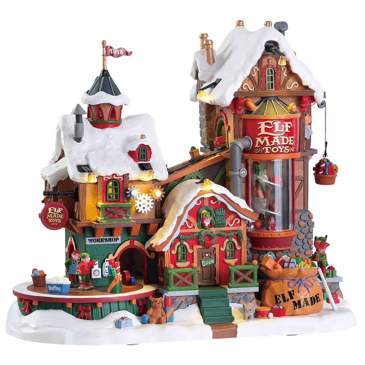 Lemax Elf Made Toy Factory, With 4.5V Adaptor #75190