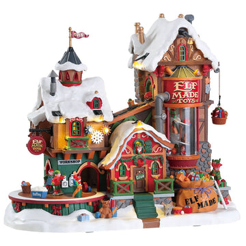 Lemax Elf Made Toy Factory, With 4.5V Adaptor #75190