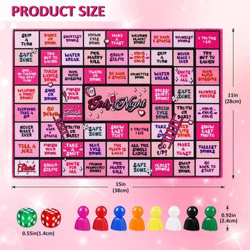 Fofeadm Drinking Games Girls Night Rubber Mat Drinking Board Games for mature-themed Funny Party Interactive Drinking Games for Girls Night Bachelorette Party Age 21+ 2-8 Players