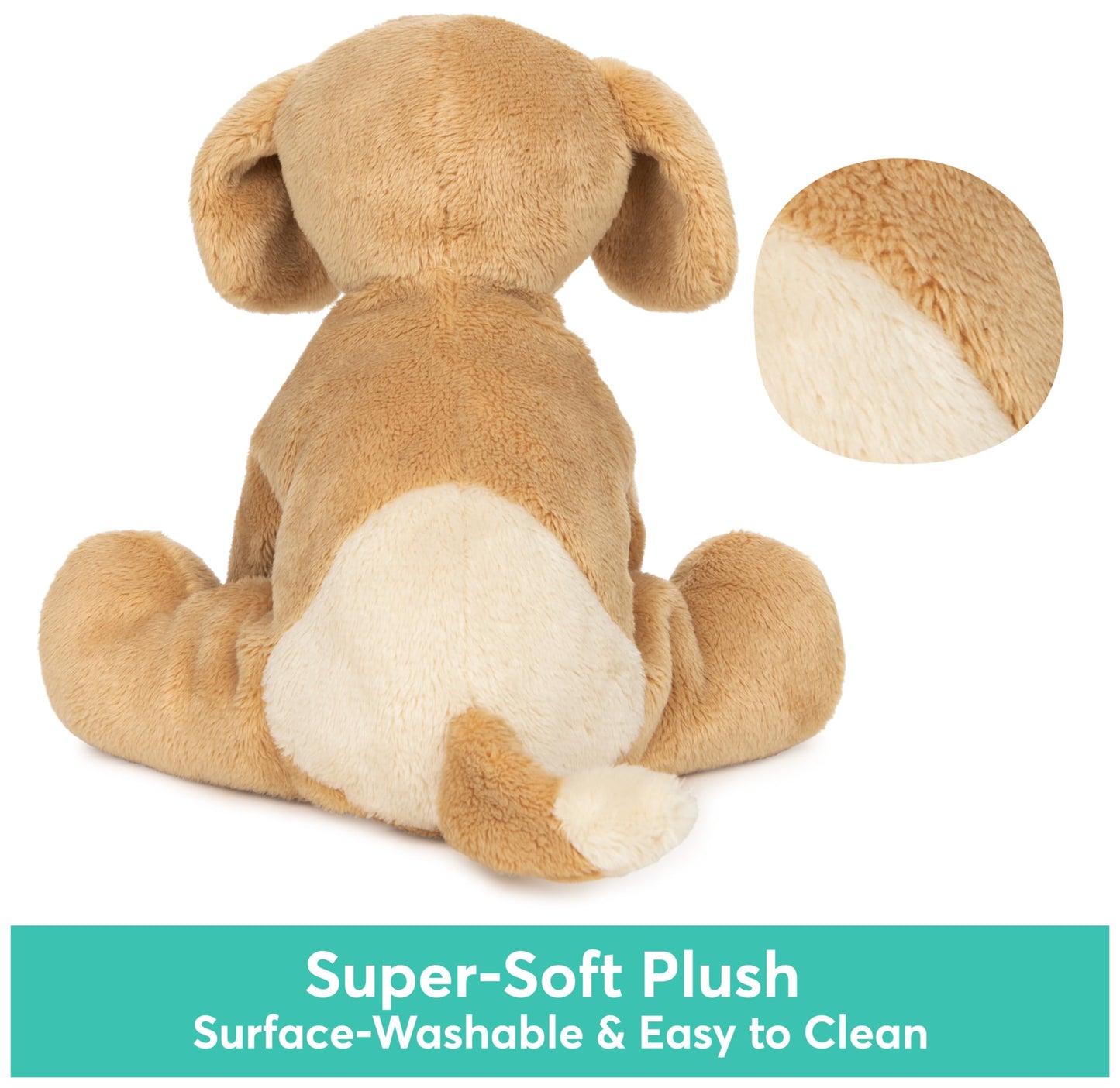 Gund Baby Spunky Barking Puppy Stuffed Animal Sound Toy, Animated Plush Sensory Toy With Sounds, For Babies And Newborns, Brown,