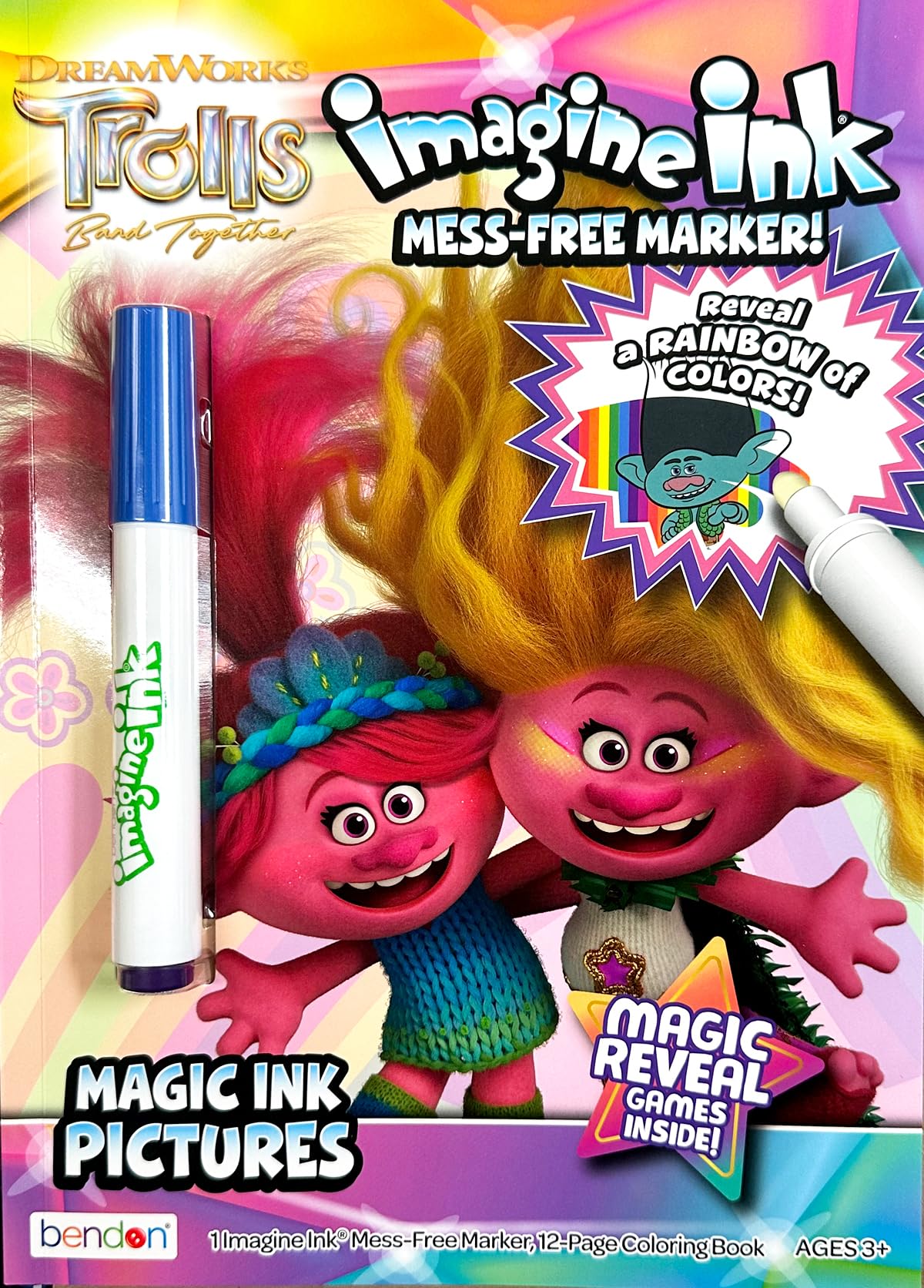 Dreamworks Trolls Coloring And Activity Books Bundle With Coloring Book, Activity Pack, Stickers, And More