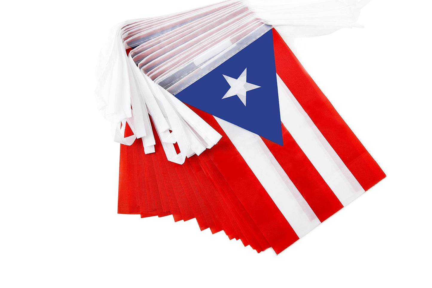 Puerto Rico Flag Puerto Rican Flag,100Feet/76Pcs National Country World Pennant Flags Banner,Party Decorations Supplies For,Bar,