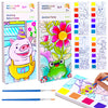 Baoxue 2Pack Water Color Paint Sets For Kids, Pocket Watercolor Painting Book, Paint With Water Books For Toddlers, Art Craft Set For Drawing With Brush