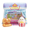 Squishville Mini-Squishmallows Cinema Playset - 2-Inch Plush, Multicolor, Includes Pretzel Chair & Popcorn Bucket, Model SQM0154