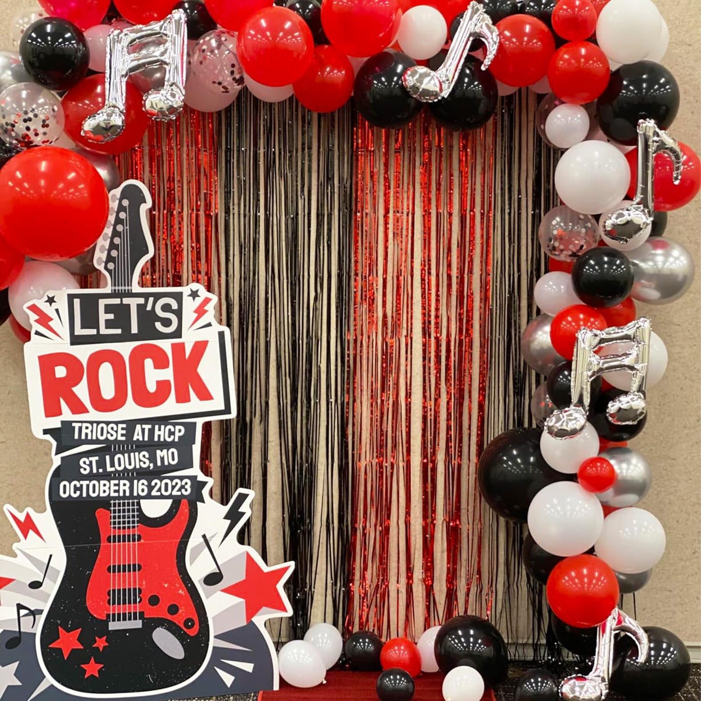 Black Red Silver Balloons, 12 Inch Black Red White Latex Balloons Black Red Silver Confetti Balloons Party Decoration For Birthd