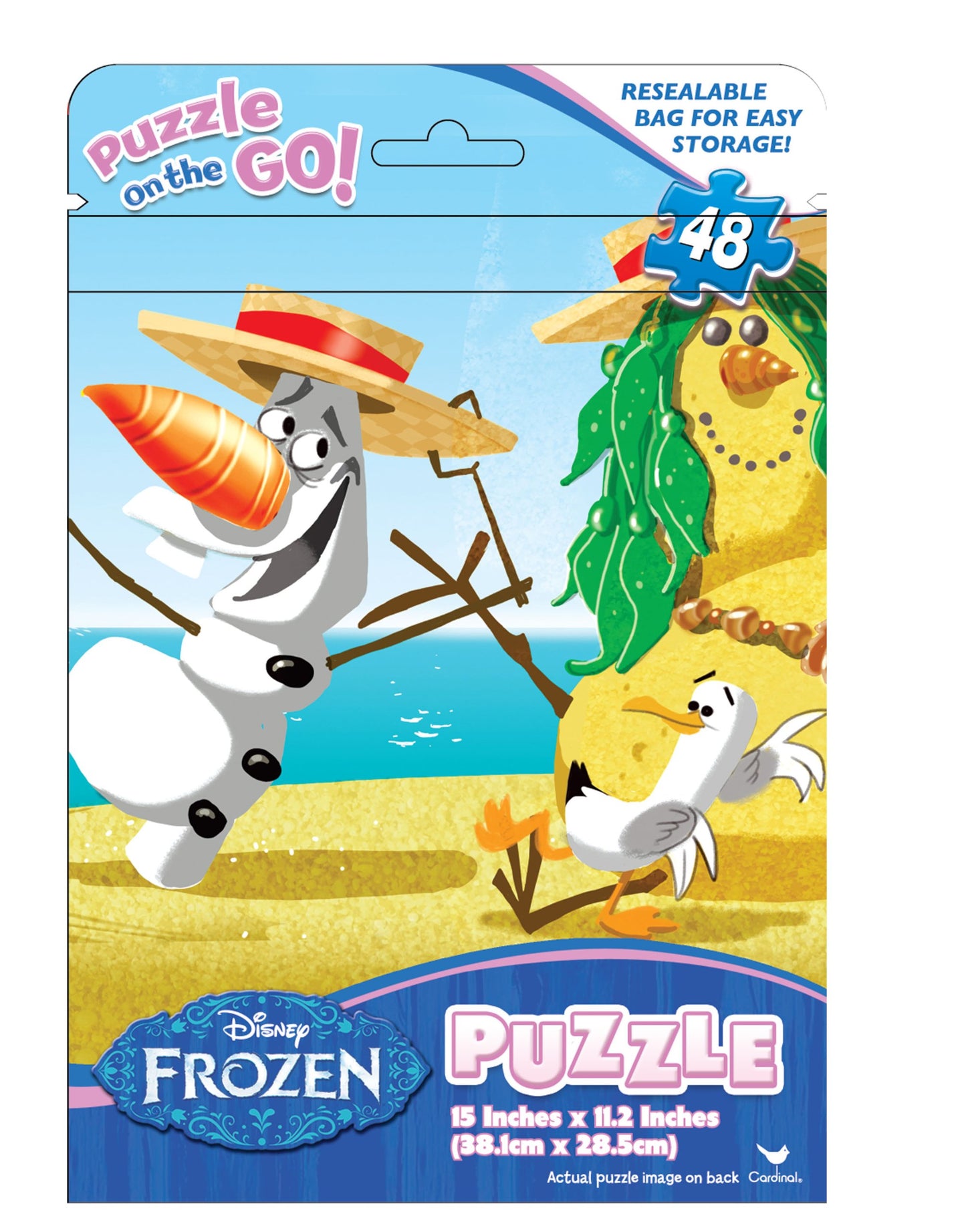 Frozen Basic Puzzle On The Go In Foil Bag (48-Piece) Assorted Puzzles