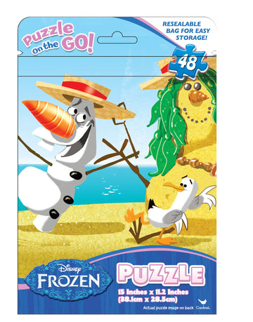 Frozen Basic Puzzle On The Go In Foil Bag (48-Piece) Assorted Puzzles