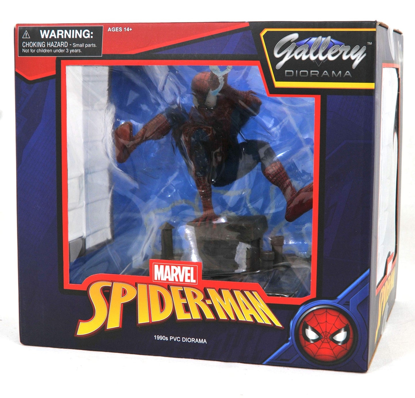 Diamond Select Toys Marvel Gallery: Spider-Man ('90S Version) Pvc Figure, Multicolor, 8 Inches