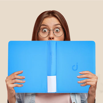 Toploader Binder Holds 360 Top Loaders - 9-Pocket Top Loader Binder for 3 x 4 Rigid Card Holders for Trading Cards or Sports Cards Model B - Sky Blue