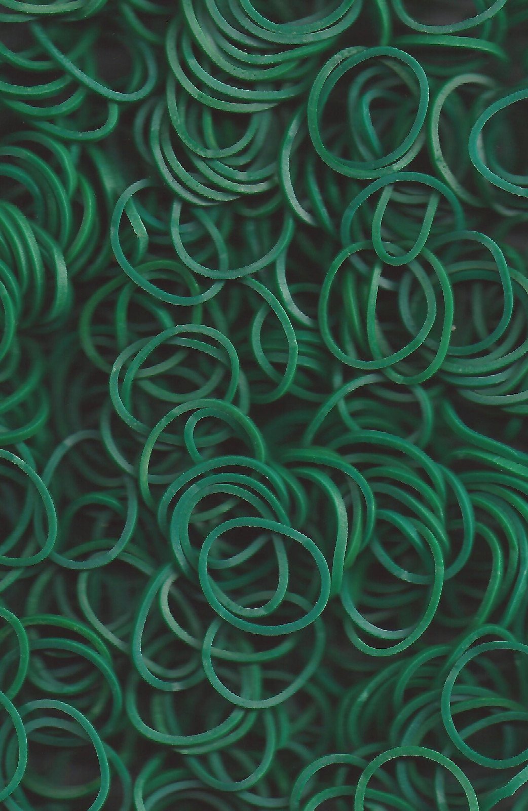 Rainbow Loom Dark Green Opaque Rubber Bands (600 Count) with 24 C-Clips