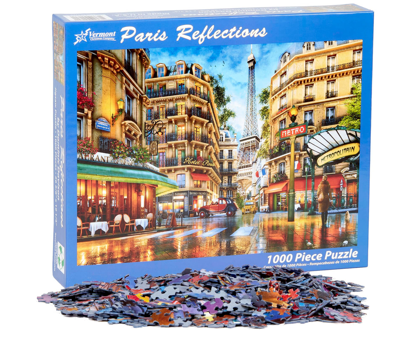 Vermont Christmas Company Paris Reflections Jigsaw Puzzle 1000 Piece