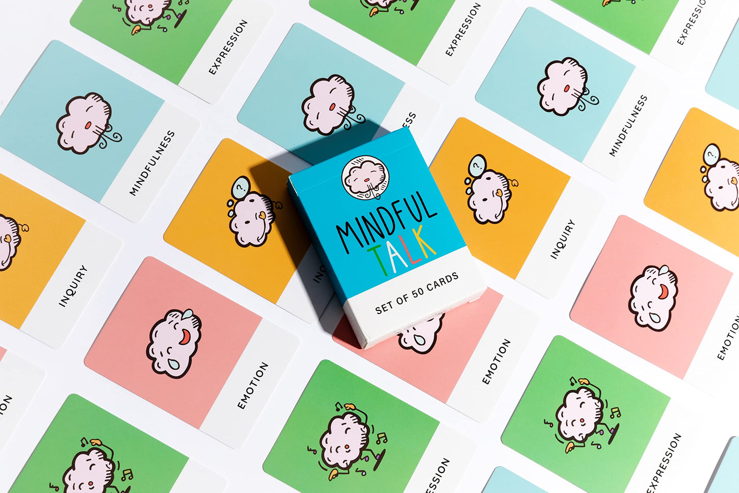 The School Of Mindfulness- Mindfulness Game For Kids: Mindful Talk Cards For Children And Parents- For Authentic And Meaningful