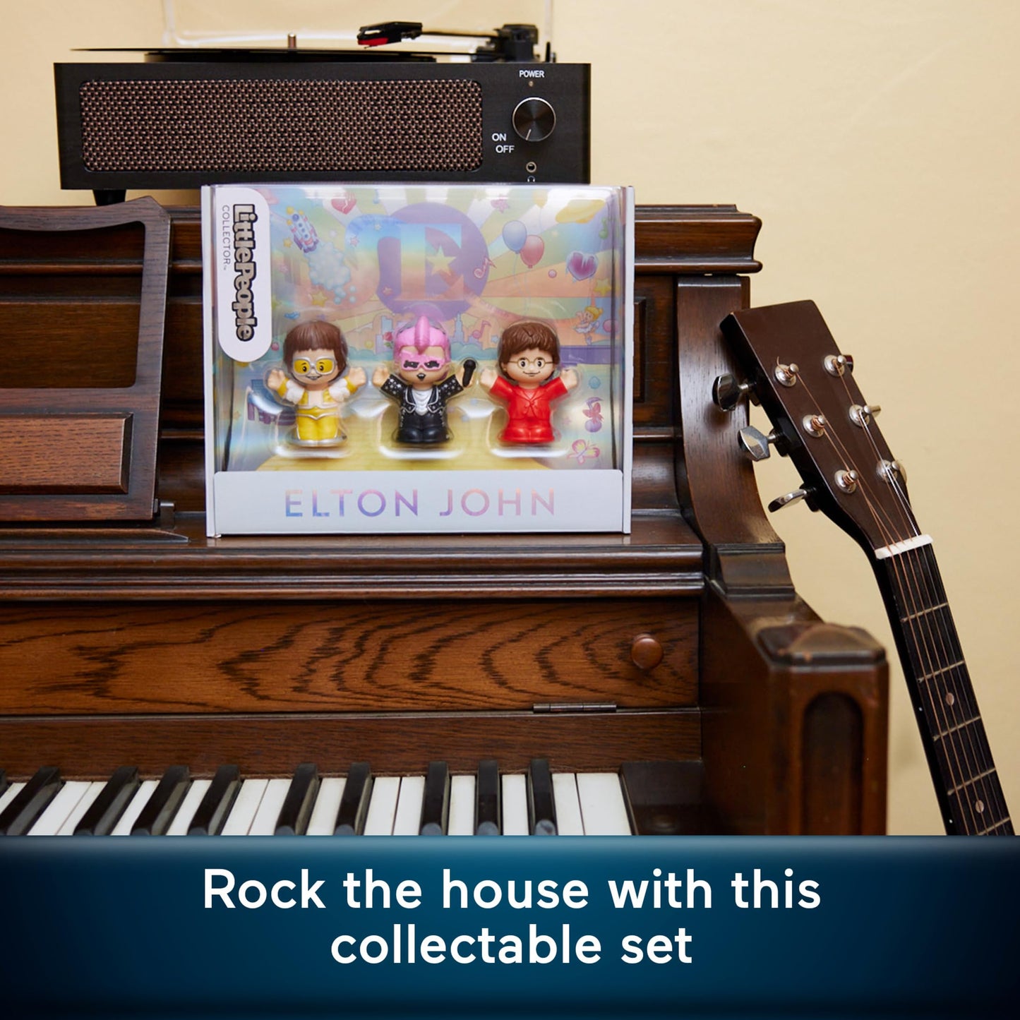 Little People Collector Elton John Special Edition Set for Adults & Fans, 3 Figures in a Display Box