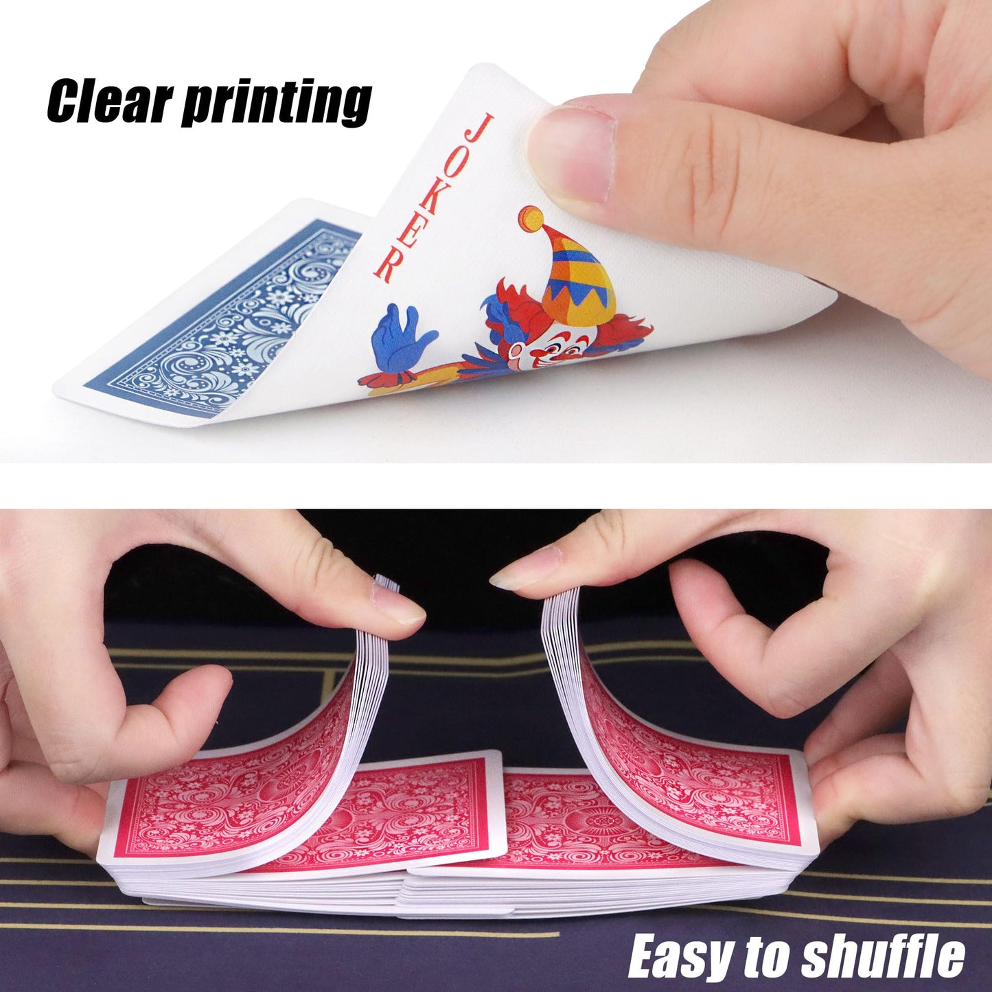 Timenued Playing Cards 2 Pack,2 Decks Of Cards,Playing Card Games For Adults,Poker Cards Professional,Standard Playing Cards Set
