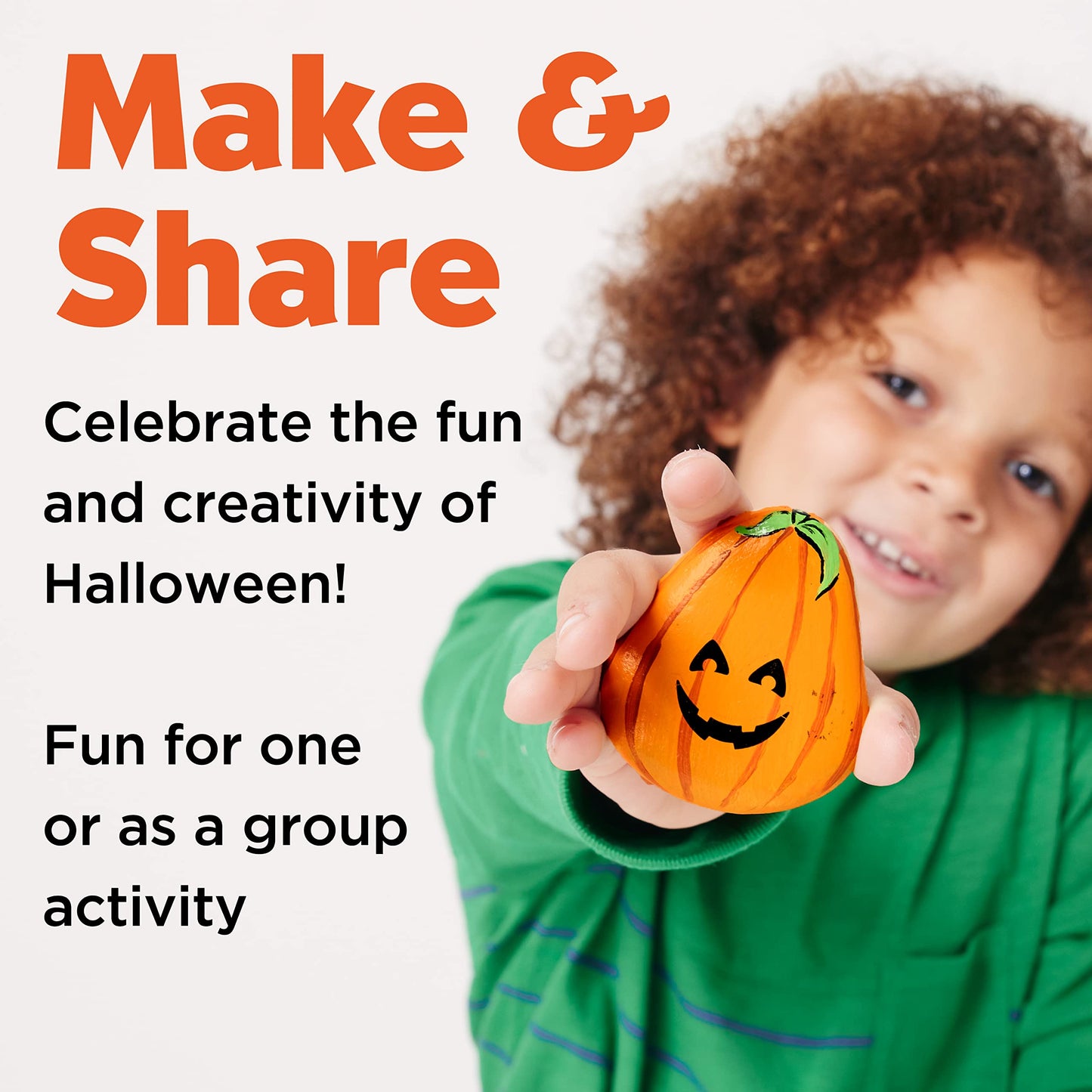 Creativity For Kids Hide And Seek Halloween Rock Painting Kit - Halloween Crafts For Kids Ages 6-8 For Kids, Kids Crafts