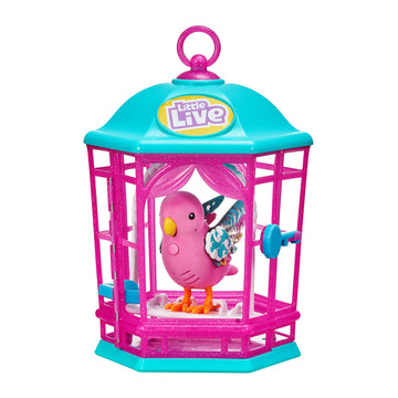 Little Live Pets Bird With Cage - Rainbow Glow - Styles May Vary