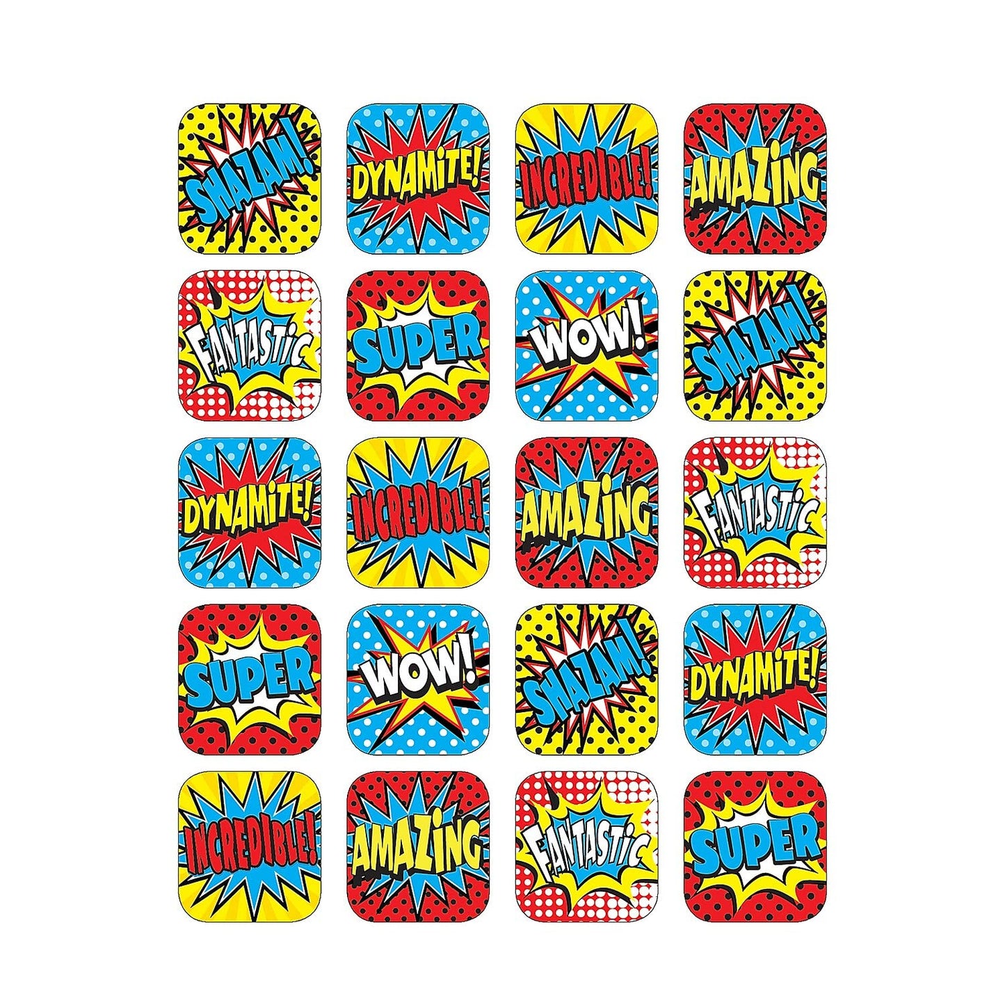 Superhero Stickers, 1, 120 Per Pack, 12 Packs
