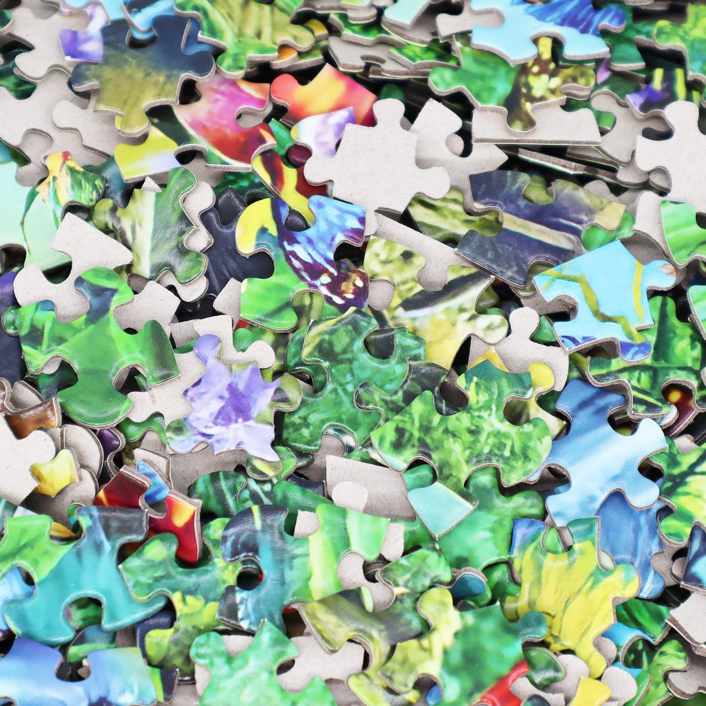 Beduke Jigsaw Puzzles For Adults 1000 Piece - Every Piece Is Unique - Precise Interlocking Tropical Forest Animals Thick Sturdy Cardboard Family Game Puzzle Age 14+