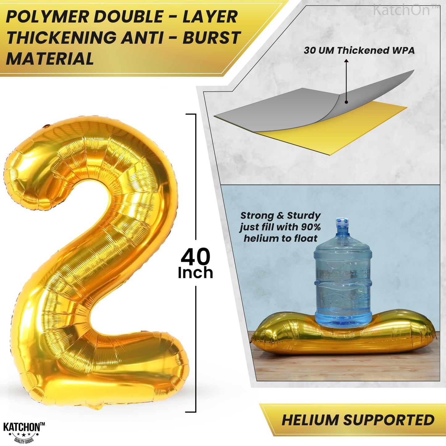Katchon, Huge Foil Gold 2025 Balloons - 40 Inch | 2025 Graduation Balloons For Graduation Decorations 2025 | Class Of 2025 Balloons | 2025 Gold Balloons | Star Balloons | 2025 Graduation Decorations