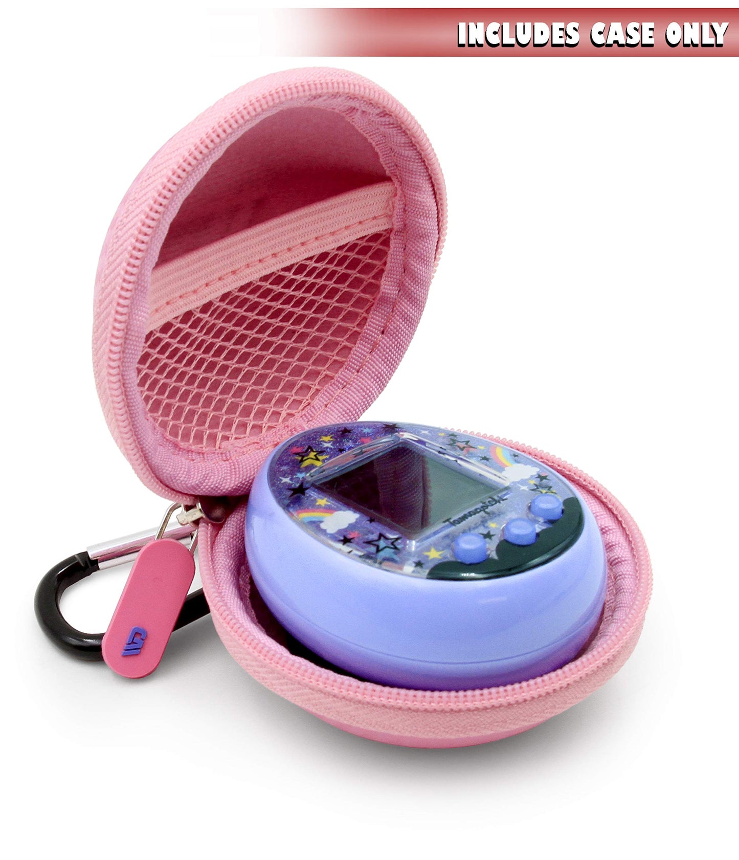 Casematix Pink Carry Case Compatible With Tamagotchi On Virtual Interactive Pet Game, Includes Compact Case Only