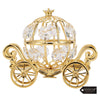 Matashi Gift For Her Cinderella Pumpkin Carriage 24K Gold Plated Crystal Cinderella Carriage, Decorative Table Centerpiece Cinderella Carriage- Perfect Valentine'S Day Gift For Women, Girlfriend, Wife