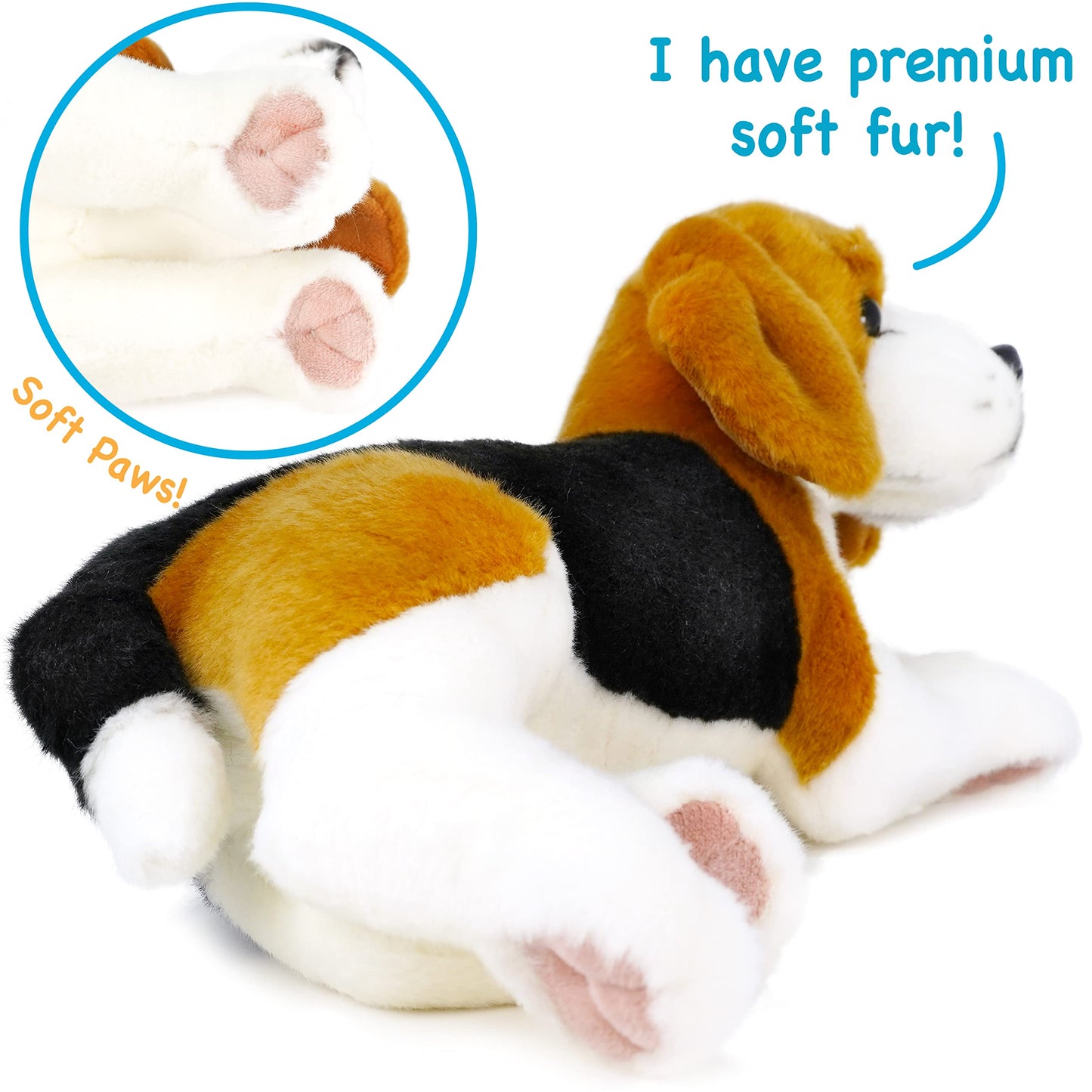 Tigerhart Burkham The Beagle - 14 Inch Stuffed Animal Plush