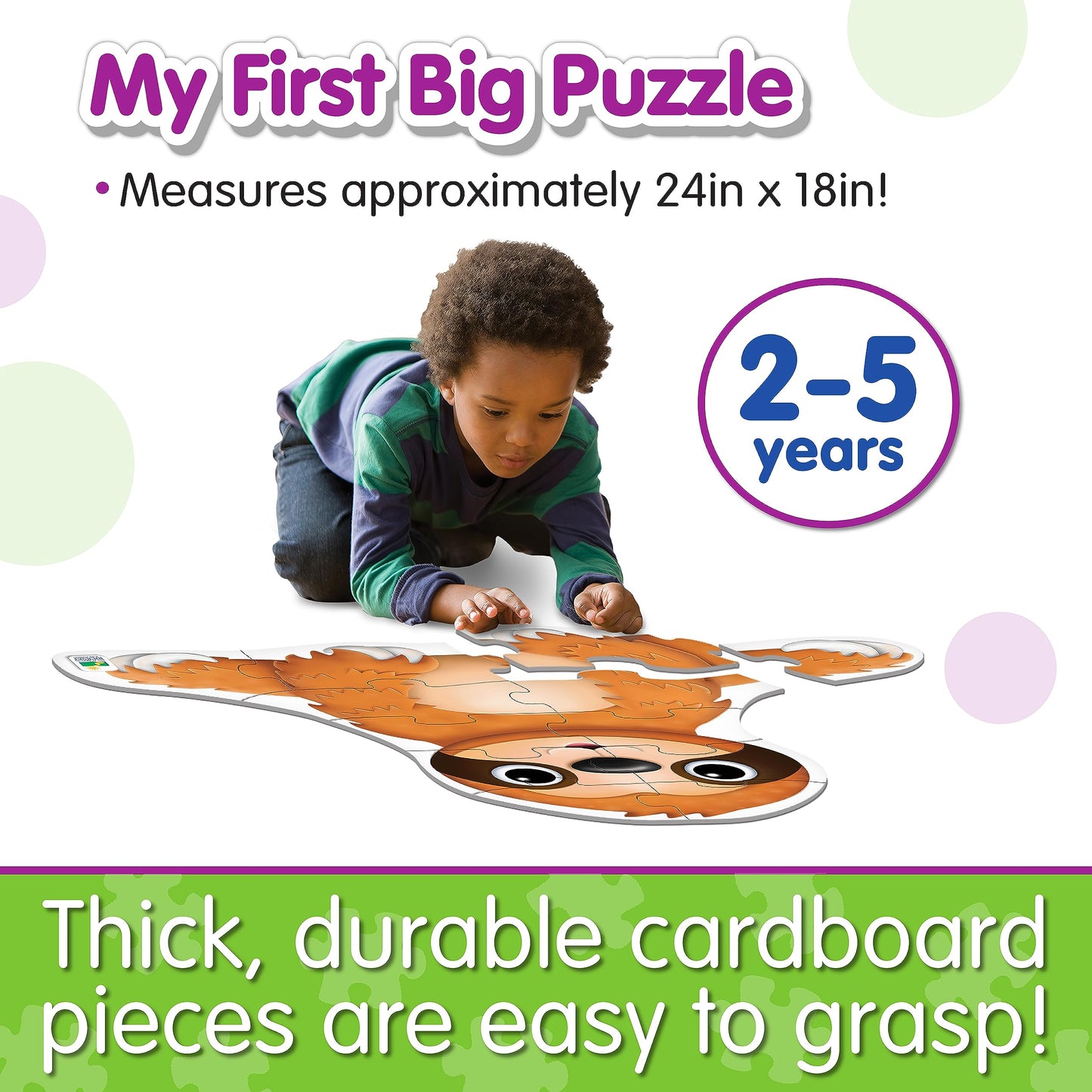 The Learning Journey: My First Big Floor Puzzle - Sleepy Sloth - Puzzles For 2 Year Olds - Award Winning Toys