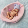 Mire & Mire Reborn Baby Doll - 7 Inch Girl Mini Silicone Realistic Newborn Baby Doll, Non-Vinyl Doll, Washable Reality Doll Baby