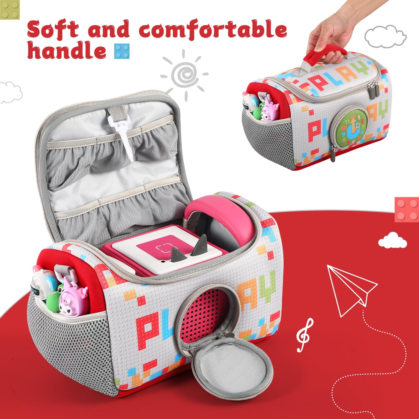 Ouknak Carrying Case For Toniebox Starter Set, Storage Carrier Bag For Toniebox Audio Player Carrying Box For Toniebox Accessori