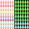 Libima Mini Resin Tree Miniature Luminous Tree Small Christmas Decorations Tiny Christmas Figurines for Desktop Crafts Dollhouse