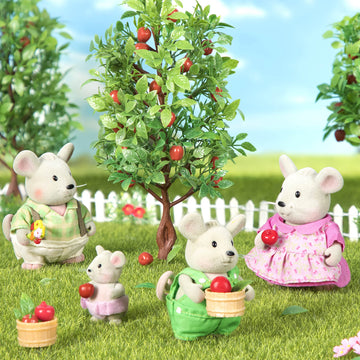 Li'l Woodzeez Handydandy Mice Family Set - 4 Collectible Dolls with Storybook - Multicolor - Perfect Gift for Kids Age 3+
